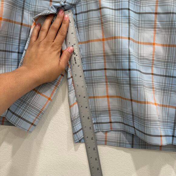 Nike Men's Blue Plaid Golf Shorts Size 42 Dri-Fit Performance Polyester Outdoor - Picture 5 of 6